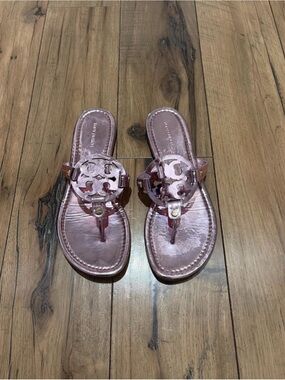 Tory Burch Miller Sandal in Petunia Metallic